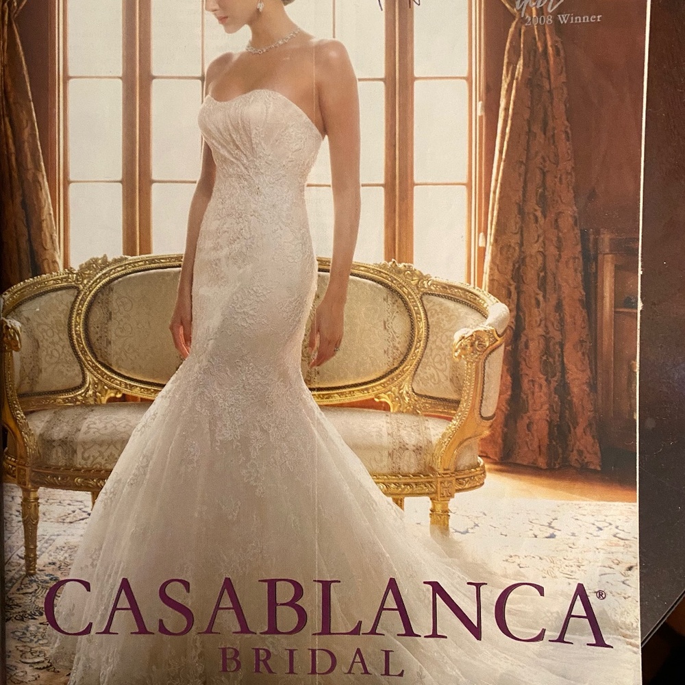 Wedding dress and veil to match